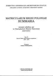 Okładka książki Matricularum Regni Poloniae Summaria Surmasz Ksiąg Metryki Koronnej część VI