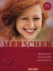 Menschen A1 (A1/1+A1/2) Medienpaket CDs und DVD zum Kursbuch. Wydawca: Hueber Verlag. Dadada.pl Opakowanie Menschen A1 (A1/1+A1/2) Medienpaket CDs und DVD zum Kursbuch