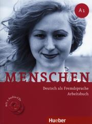 Menschen A1 Arbeitsbuch mit 2 CD. Autor: Glas-Peters Sabine, Pude Angela, Reiman Monika. Dadada.pl Okładka książki Menschen A1 Arbeitsbuch mit 2 CD