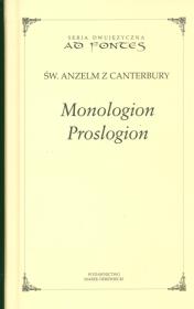 Okładka książki Monologion Proslogion
