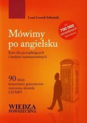 Mówimy po angielsku. Autor: Szkutnik Leon Leszek. Dadada.pl Okładka książki Mówimy po angielsku