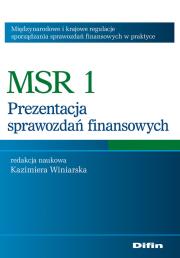 MSR 1 Prezentacja sprawozdań finansowych. Wydawca: Difin. Dadada.pl Opakowanie MSR 1 Prezentacja sprawozdań finansowych