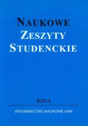 Naukowe Zeszyty Studenckie 5 / 2013. Wydawca: Wydawnictwo Naukowe UAM. Dadada.pl Opakowanie Naukowe Zeszyty Studenckie 5 / 2013