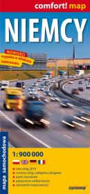 Okładka książki Niemcy mapa samochodowa 1:900 000