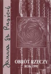 Okładka książki Obrót rzeczy Rok 1991