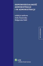 Okładka książki Odpowiedzialność administracji i w administracji