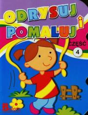 Okładka książki Odrysuj i pomaluj Część 4