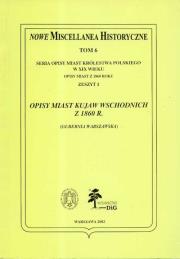 Opakowanie Opisy miast Kujaw Wschodnich z 1860 r.