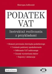 Okładka książki Podatek VAT – instruktaż rozliczania z przykładami