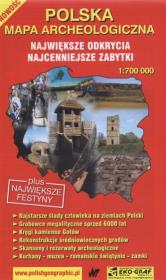 Opakowanie Polska mapa archeologiczna skala 1:700 000