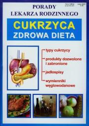 Porady lek. rodzinnego. Cukrzyca dieta. Autor: Bożena Brudka. Dadada.pl Okładka książki Porady lek. rodzinnego. Cukrzyca dieta