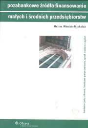 Okładka książki Pozabankowe źródła finasowania małych i średnich przedsiębiorstw