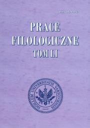 Opakowanie Prace Filologiczne t. 51