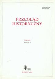 Opakowanie Przegląd Historyczny tom XCII  Zeszyt 4