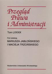 Opakowanie Przegląd prawa i administracji Tom 89