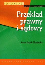 Okładka książki Przekład prawny i sądowy