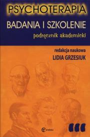 Okładka książki Psychoterapia Badania i szkolenie