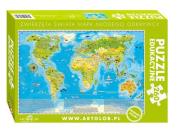 Puzzle edukacyjne 260 Zwierzęta świata Mapa młodego odkrywcy. Wydawca: Artglob. Dadada.pl Opakowanie Puzzle edukacyjne 260 Zwierzęta świata Mapa młodego odkrywcy
