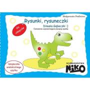 Rysunki, rysuneczki - Dinusia Gąbeczki. Autor: Podleśna Małgorzata. Dadada.pl Okładka książki Rysunki, rysuneczki - Dinusia Gąbeczki