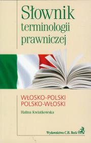 Okładka książki Słownik terminologii prawniczej włosko-polski polsko-włoski