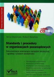 Okładka książki Standardy i procedury w organizacjach pozarządowych + CD