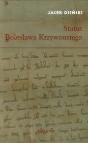 Okładka książki Statut Bolesława Krzywoustego