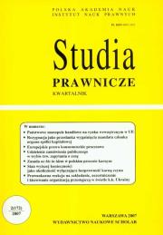 Opakowanie Studia prawnicze 2/07