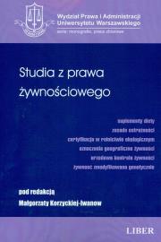 Opakowanie Studia z prawa żywnościowego
