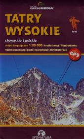 Tatry wysokie słowackie i polskie. Wydawca: Sygnatura. Dadada.pl Opakowanie Tatry wysokie słowackie i polskie