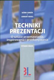 Techniki prezentacji. Autor: Lennart Rosell, Bjorn Lunden. Dadada.pl Okładka książki Techniki prezentacji