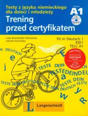 Trening przed certyfikatem z płytą CD. Autor: Brandmiller-Witowska Lidia, Jolanta Kamińska. Dadada.pl Okładka książki Trening przed certyfikatem z płytą CD