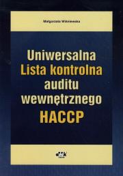 Okładka książki Uniwersalna Lista kontrolna auditu wewnętrznego HACCP