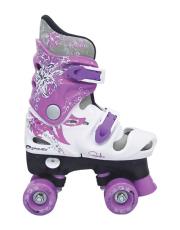 Wrotki Quadro rozmiar 30-33 czarne. Wydawca: Spokey. Dadada.pl Opakowanie Wrotki Quadro rozmiar 30-33 czarne