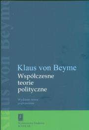 Okładka książki Współczesne teorie polityczne
