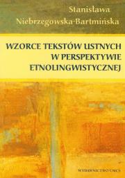 Okładka książki Wzorce tekstów ustnych w perspektywie etnolingwistycznej