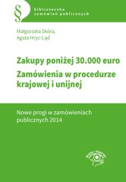 Okładka książki Zakupy do 30 tys. euro