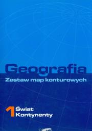Okładka książki Zestaw map konturowych 1 Świat ORTUS/PWN