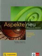 Aspekte Neu Mittelstufe Deutsch Arbeitsbuch mit Audio-CD B1 plus. Autor: Koithan Ute, Schmitz Helen, Sieber Tanja. Dadada.pl Okładka książki Aspekte Neu Mittelstufe Deutsch Arbeitsbuch mit Audio-CD B1 plus