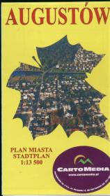 Opakowanie Augustów Plan miasta 1:13 500