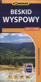 Beskid Wyspowy mapa turystyczna. Wydawca: Compass. Dadada.pl Opakowanie Beskid Wyspowy mapa turystyczna