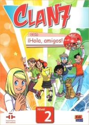 Clan 7 con Hola amigos 2 podręcznik + kod online. Autor: Castro Maria. Dadada.pl Okładka książki Clan 7 con Hola amigos 2 podręcznik + kod online