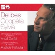COPPELIA / SYLVIA. Autor: London Symphony Orchestra, Anatole Fistoulari, Minneapolis Symphony Orchestra, Antal Dorati. Dadada.pl Okładka książki COPPELIA / SYLVIA