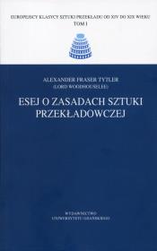 Okładka książki Esej o zasadach sztuki przekładowczej