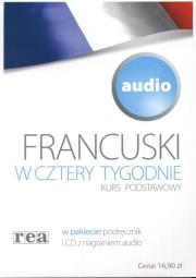 Opakowanie Francuski w cztery tygodnie Kurs podstawowy audio