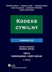 Kodeks cywilny Komentarz. Autor: Gawlik Zdzisław, Janiak Andrzej, Kozieł Grzegorz, Olejniczak Adam, Pyrzyńska Agnieszka. Dadada.pl Okładka książki Kodeks cywilny Komentarz
