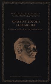 Okładka książki Kwestia filozofii i Heidegger