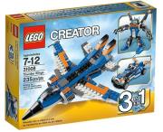 Lego Creator Zdobywcy przestworzy 3w1. Wydawca: Alegoria. Dadada.pl Opakowanie Lego Creator Zdobywcy przestworzy 3w1