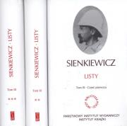 Okładka książki Listy Sienkiewicz t.3 część 1-3