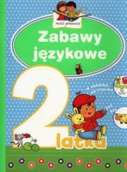 Mali geniusze - Zabawy językowe 2-latka. Autor: Lekan Elżbieta. Dadada.pl Okładka książki Mali geniusze - Zabawy językowe 2-latka