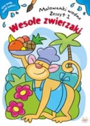 Okładka książki Malowanki wodne. Wesołe zwierzaki 1